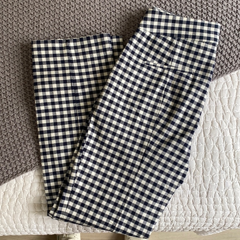 Plaid JCrew Women’s High Waist Trousers